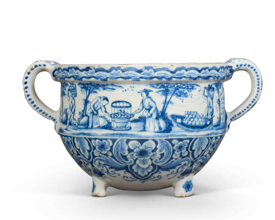 A DUTCH DELFT BLUE AND WHITE TWO-HANDLED CREAM-BOWL - Foto 4 A DUTCH DELFT BLUE AND WHITE TWO-HANDLED CREAM-BOWL - Foto 4
