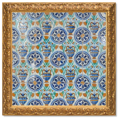 TWO DUTCH TIN-GLAZED EARTHENWARE SIXTEEN-TILE PANELS - Foto 3 TWO DUTCH TIN-GLAZED EARTHENWARE SIXTEEN-TILE PANELS - Foto 3