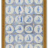A DUTCH DELFT BLUE AND WHITE TWENTY-FOUR TILE PANEL - Foto 1
