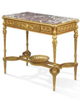A FRENCH ORMOLU-MOUNTED MAHOGANY CENTRE TABLE