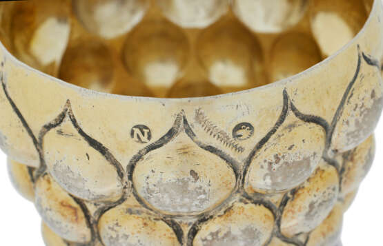 DEUX COUPES ET LEURS COUVERCLES DITES TRAUBENPOKAL EN VERMEIL ET ARGENT ALLEMAND - фото 3