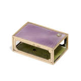 A JEWELLED AND GUILLOCH&#201; ENAMEL GOLD-MOUNTED MATCH-BOX HOLDER - Foto 1