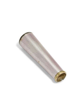 A JEWELLED AND GUILLOCHÉ ENAMEL GOLD-MOUNTED PARASOL HANDLE - Foto 2 A JEWELLED AND GUILLOCHÉ ENAMEL GOLD-MOUNTED PARASOL HANDLE - Foto 2