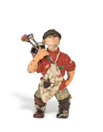 A VERY RARE AND IMPORTANT HARDSTONE MODEL OF A STREET PAINTER - Foto 4 A VERY RARE AND IMPORTANT HARDSTONE MODEL OF A STREET PAINTER - Foto 4