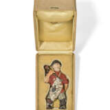 A VERY RARE AND IMPORTANT HARDSTONE MODEL OF A STREET PAINTER - Foto 6