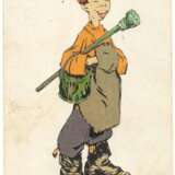 A VERY RARE AND IMPORTANT HARDSTONE MODEL OF A STREET PAINTER - Foto 9