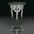 A UNIQUE AND IMPORTANT SILVER-MOUNTED NEPHRITE GUERIDON TABLE - Now at the auction
