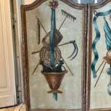 18th Century French Antique Paravent Screen with Three Leaves Lacquered wood Louis XIV - Regency 18th century - photo 11