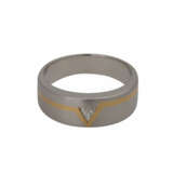 Ring mit 1 Diamant-Trilliant ca. 0,16 ct - Foto 1