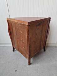 Corner cabinet with inlays