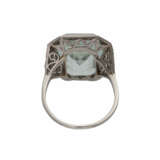 Aquamarinring mit Diamantrahmen - photo 4