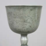 Zinnkelch - datiert 1739, sechspassig geschweifter… - фото 2