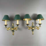 Ein Paar Wandlampen mit Schwanenarmen im Empire-St… - Foto 1