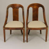 Ein Paar Gondelstühle - 19. Jh., Holz, geschwungen… - Foto 1