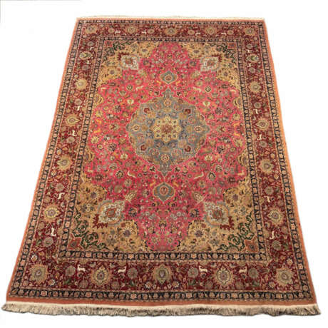 Täbriz - 20. Jh., Wolle mit Kunstseide im Zentralm… - photo 1