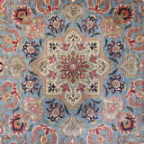 Täbriz - 20. Jh., Wolle mit Kunstseide im Zentralm… - photo 2