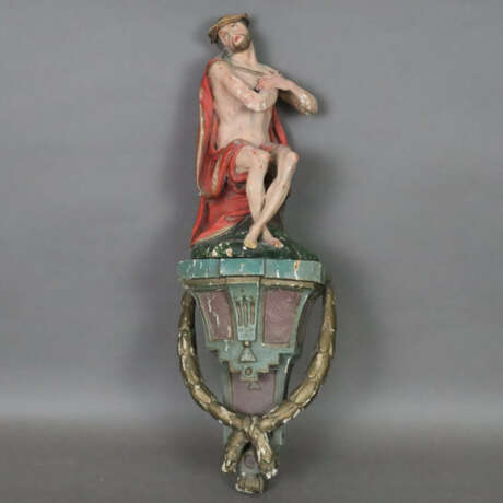 Sitzender Christus als Schmerzensmann mit Konsole-… - Foto 1 Sitzender Christus als Schmerzensmann mit Konsole-… - Foto 1