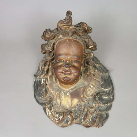 Barocker Engelskopf - Süddeutschland, 18. Jh., Lin… - photo 1 Barocker Engelskopf - Süddeutschland, 18. Jh., Lin… - photo 1