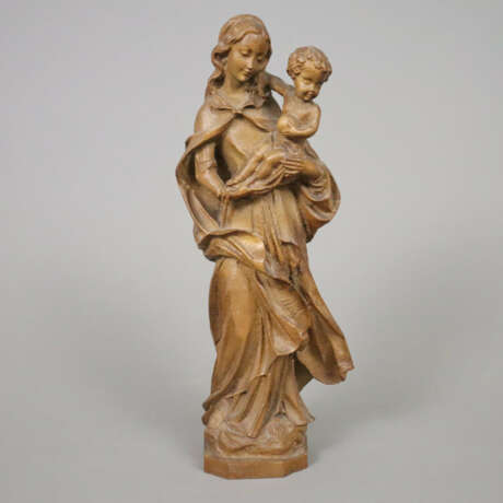 Holzfigur "Madonna mit Kind" - 20. Jahrhundert, Ho… - photo 1
