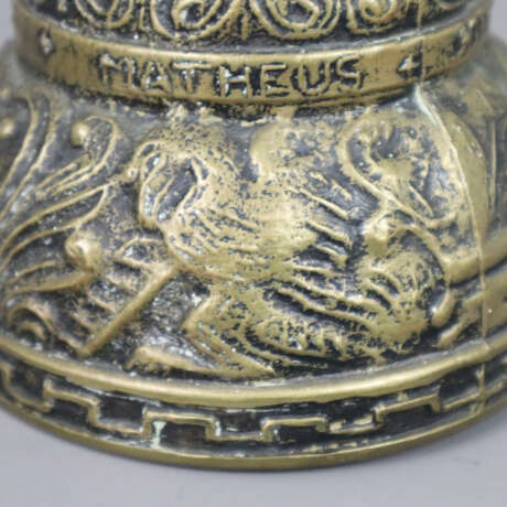 Gebetsglocke - um 1900, Bronze, eingeschnürte Wand… - photo 2