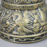 Gebetsglocke - um 1900, Bronze, eingeschnürte Wand… - photo 2