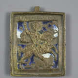 Reiseikone "Hl. Georg" - Russland, 19. Jh., Bronze… - фото 1
