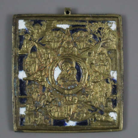 Reiseikone "Die Gottesmutter von unverbrennbarem D… - Foto 1 Reiseikone "Die Gottesmutter von unverbrennbarem D… - Foto 1