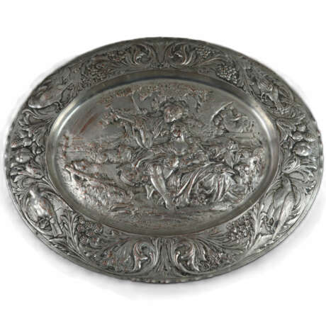 Großes Wandrelief mit Schäferszene - 19. Jh., Kupf… - фото 1 Großes Wandrelief mit Schäferszene - 19. Jh., Kupf… - фото 1