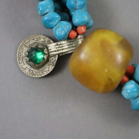 Berber-Halskette - teils mehrreihig gearbeitetes C… - фото 2 Berber-Halskette - teils mehrreihig gearbeitetes C… - фото 2