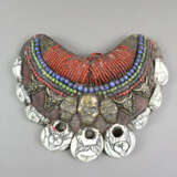 Textilhalskette mit Steinbesatz - Indien, halbmond… - фото 1