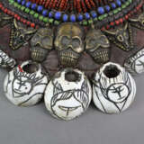 Textilhalskette mit Steinbesatz - Indien, halbmond… - фото 2