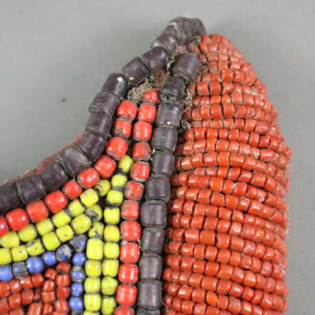 Textilhalskette mit Steinbesatz - Indien, halbmond… - photo 2