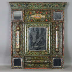 Wandspiegel - Persien, 19.Jh., Holzrahmung archite…