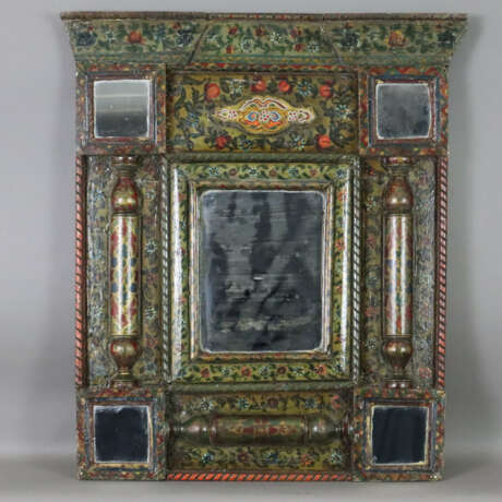 Wandspiegel - Persien, 19.Jh., Holzrahmung archite… - photo 1 Wandspiegel - Persien, 19.Jh., Holzrahmung archite… - photo 1