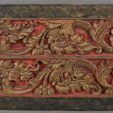 Ein Paar beschnitzte Holzpaneele in Rahmung - Indo… - photo 1