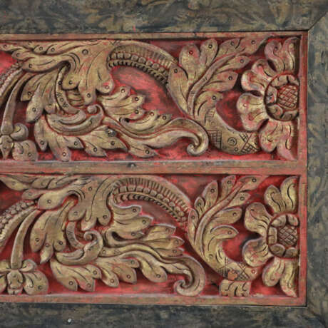 Ein Paar beschnitzte Holzpaneele in Rahmung - Indo… - photo 2 Ein Paar beschnitzte Holzpaneele in Rahmung - Indo… - photo 2