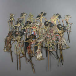 Konvolut indonesische Schattenspiel-Figuren (Wayan…