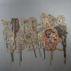 Konvolut indonesische Schattenspiel-Figuren (Wayan…