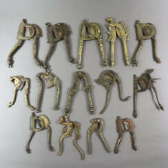 Konvolut Betelnussschneider - 14 Stück, Indien /Sü…