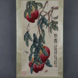 Chinesisches Rollbild - Pfirsiche des langen Leben… - фото 2