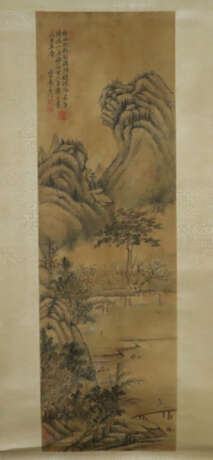 Chinesisches Rollbild - späte Qing-Dynastie, Shan-… - Foto 1 Chinesisches Rollbild - späte Qing-Dynastie, Shan-… - Foto 1