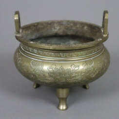 Weihrauchschale - China, Qing-Dynastie, Bronzelegi…
