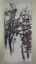 Chinesisches Rollbild - Pflaumenblüte, Tusche und …