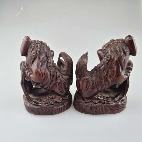 Paar Fo-Hunde - China, Buchsbaum, fein geschnitzt,… - фото 2 Paar Fo-Hunde - China, Buchsbaum, fein geschnitzt,… - фото 2