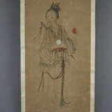 Chinesisches Rollbild - Göttin Xiwangmu mit Phönix… - Foto 2