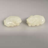 Paar Jadeschnitzereien - Hetian-Jade von schöner w… - фото 1