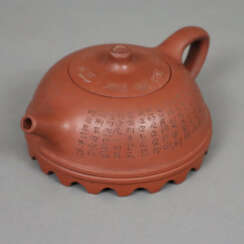 Zisha-Kanne - China, 20.Jh., Yixing Keramik, rotbr…