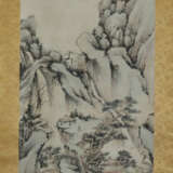 Chinesisches Rollbild - Gebirgslandschaft mit Flus… - Foto 1