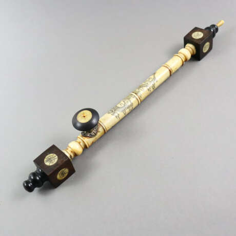 Opiumpfeife - China, wohl 1.Hälfte 20.Jh., Bein / … - Foto 1