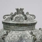Deckelvase - tibetochinesisch, Metall bronziert, B… - фото 2